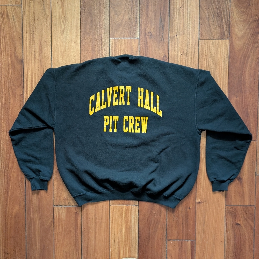 Calvert Hall Pit Crew Vintage Racing Crewneck (XL)